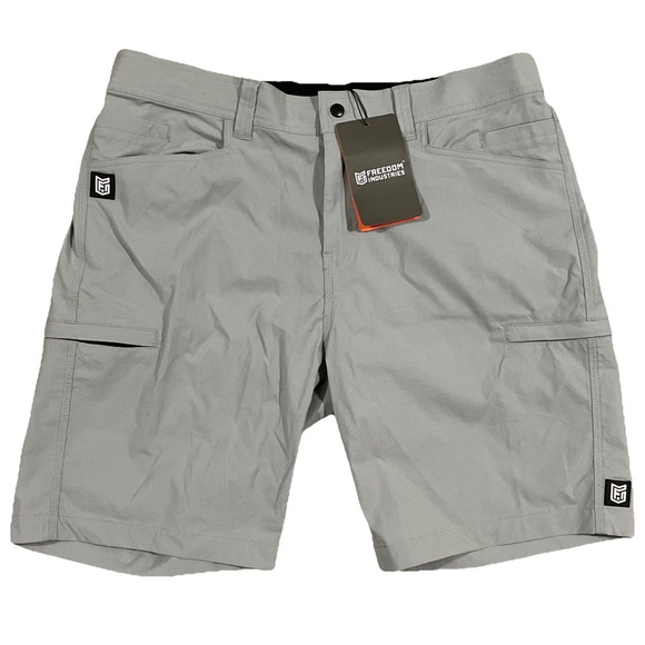 Freedom Industries Tranverse Shorts Men's Size XL (34"-38"x 9") Quarry Gray NWT - Picture 1 of 10